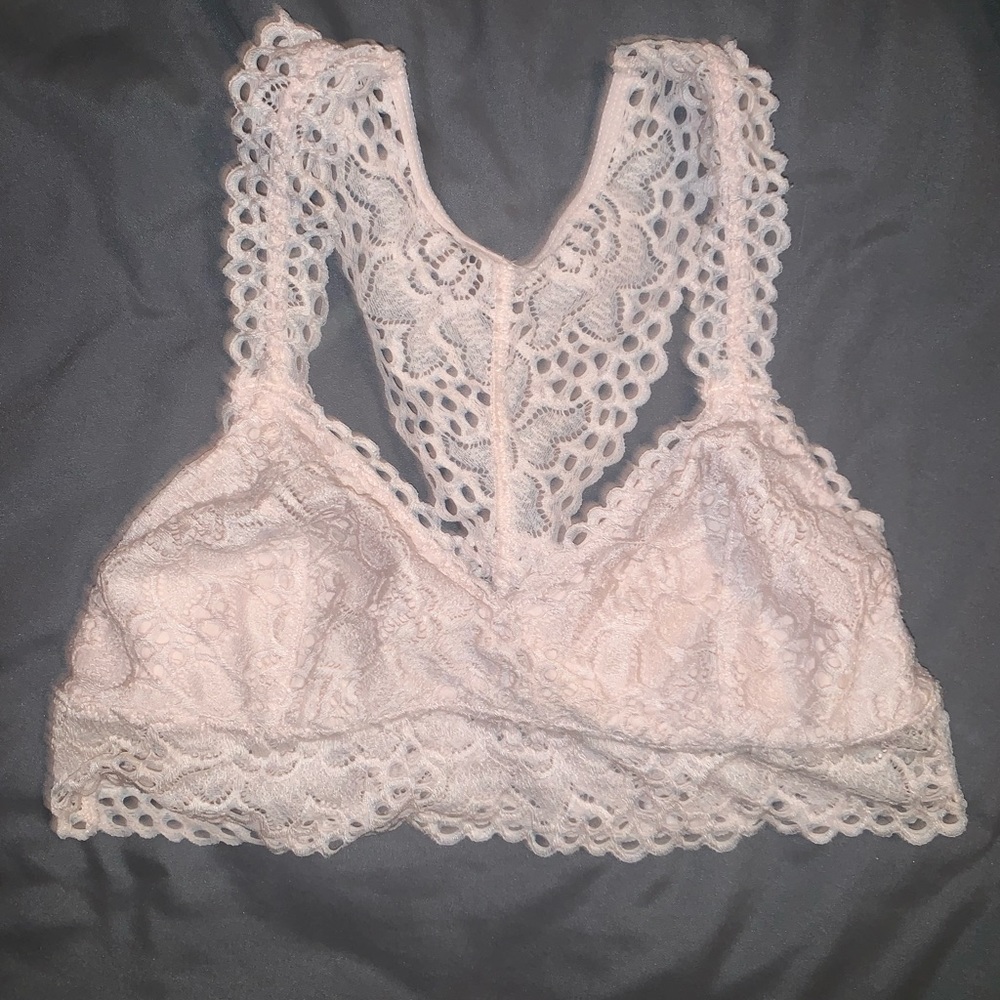 Light pink bralette from aerie